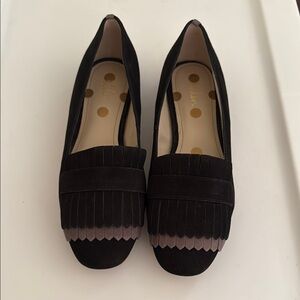 Women's Black and Gray Loafers
